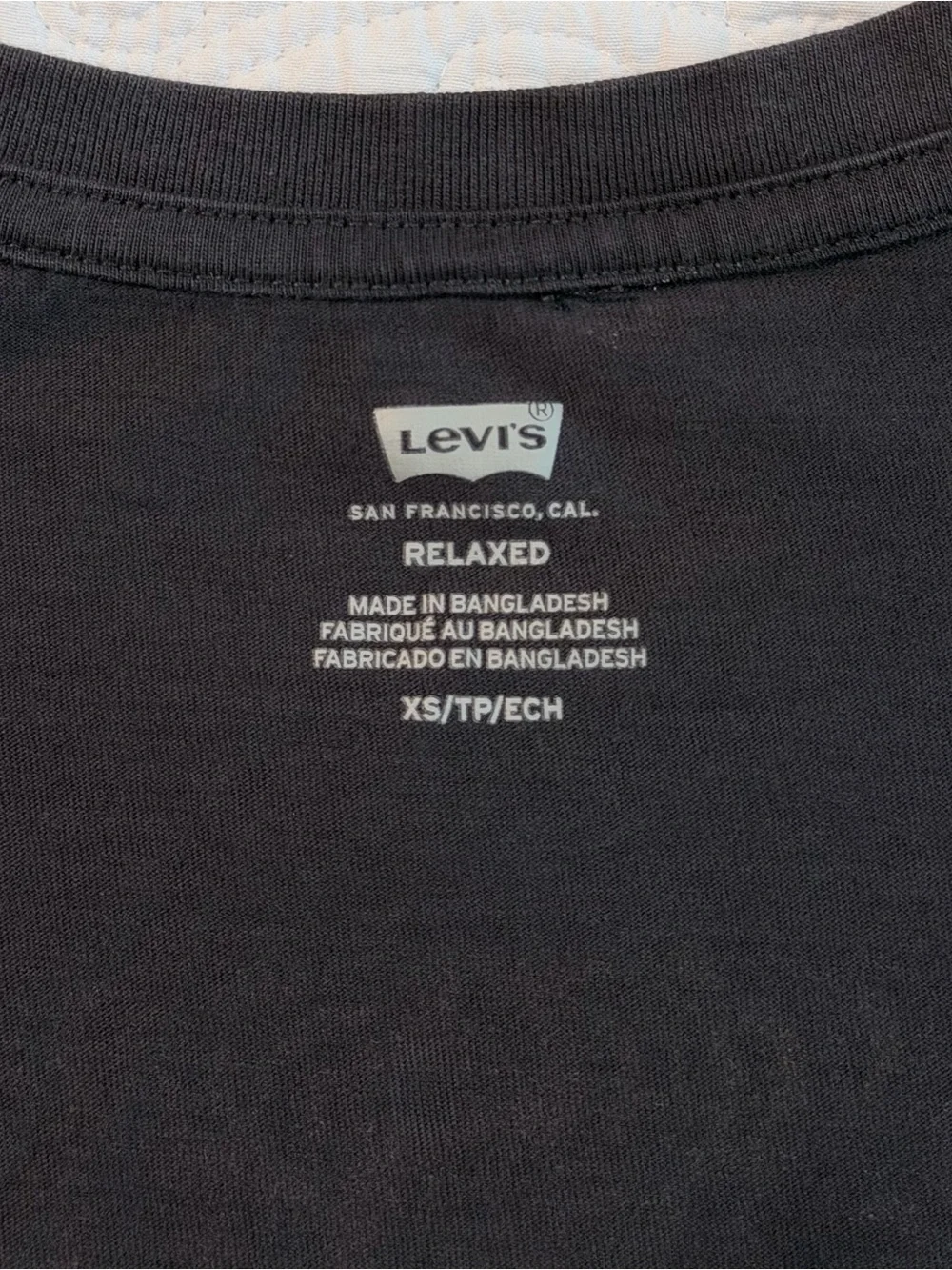 Levi’s Two Horse Brand Tee | Grey | Size XS | Relaxed Fit Graphic